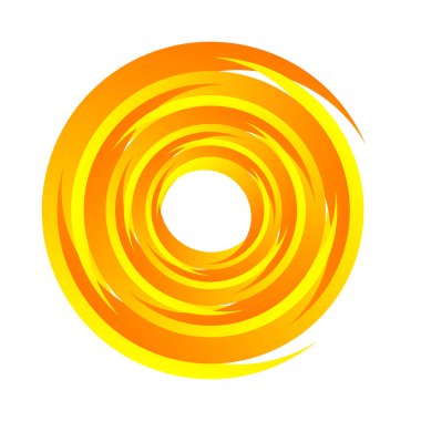 Döndür, döndür, döndür. Dönen segmentli çember, dairesel swoosh daire tasarım ögesi, simge vektörü - stok vektör illüstrasyonu, klip- sanat grafikleri