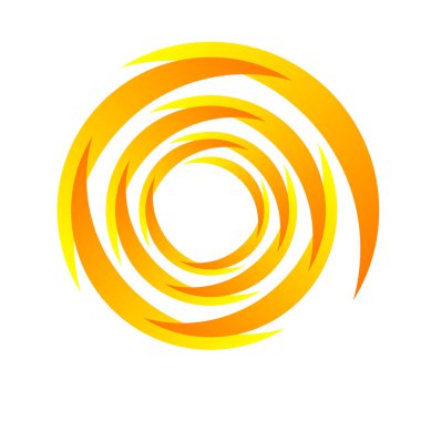 Döndür, döndür, döndür. Dönen segmentli çember, dairesel swoosh daire tasarım ögesi, simge vektörü - stok vektör illüstrasyonu, klip- sanat grafikleri