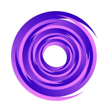 Döndür, döndür, döndür. Dönen segmentli çember, dairesel swoosh daire tasarım ögesi, simge vektörü - stok vektör illüstrasyonu, klip- sanat grafikleri