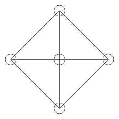 Geometrik formasyon, simge, sembol. Soyut geometriyle vektör illüstrasyonu
