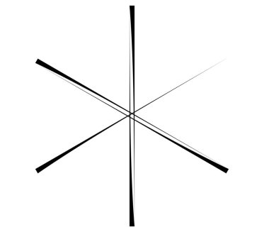 Radyal, yayılan çizgiler, çizgili tasarım ögesi - stok vektör illüstrasyonu, klip sanatları grafikleri