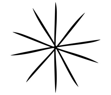 Radyal, yayılan çizgiler, çizgili tasarım ögesi - stok vektör illüstrasyonu, klip sanatları grafikleri