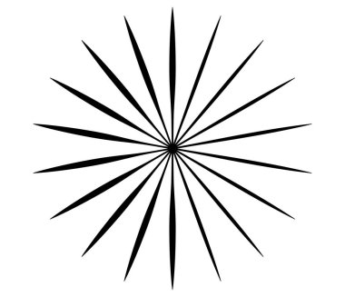 Radyal, yayılan çizgiler, çizgili tasarım ögesi - stok vektör illüstrasyonu, klip sanatları grafikleri