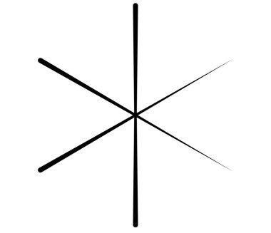 Radyal, yayılan çizgiler, çizgili tasarım ögesi - stok vektör illüstrasyonu, klip sanatları grafikleri