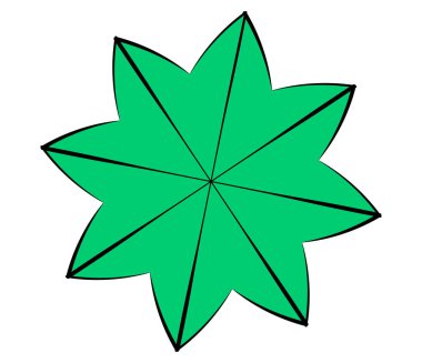 Mandala yayılıyor. Dairesel geometrik motif, simge, şekil - stok vektör çizimi, klip- sanat grafikleri