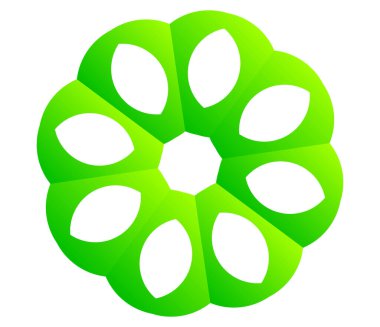 Mandala yayılıyor. Dairesel geometrik motif, simge, şekil - stok vektör çizimi, klip- sanat grafikleri