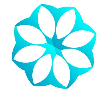 Mandala yayılıyor. Dairesel geometrik motif, simge, şekil - stok vektör çizimi, klip- sanat grafikleri