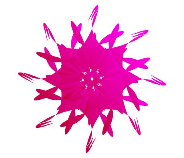 Mandala yayılıyor. Dairesel geometrik motif, simge, şekil - stok vektör çizimi, klip- sanat grafikleri