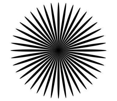 Basit çiçek şekilleri, taç yaprakları silueti - stok vektör illüstrasyonu, klip- sanat grafikleri