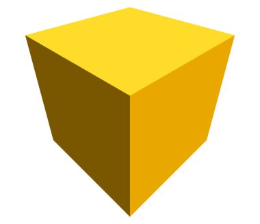 Üç boyutlu kutu. Kargo, nakliye, lojistik tema simgesi, vektör - stok vektör illüstrasyonu, klip- sanat grafikleri