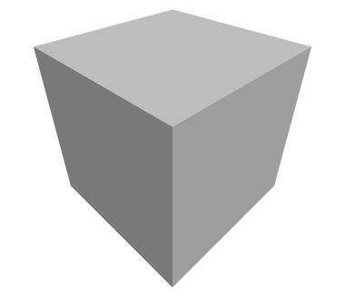 Üç boyutlu kutu. Kargo, nakliye, lojistik tema simgesi, vektör - stok vektör illüstrasyonu, klip- sanat grafikleri