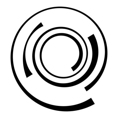 Döndür, döndür, döndür. Girdap, sarmal simgesi, sembol