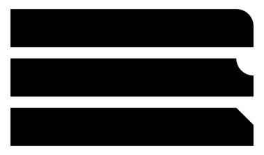 Düğme, pankart ve plak tasarım ögesi şekilleri