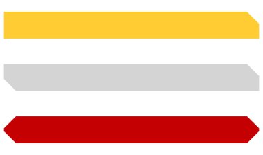 Düğme, pankart ve plak tasarım ögesi şekilleri