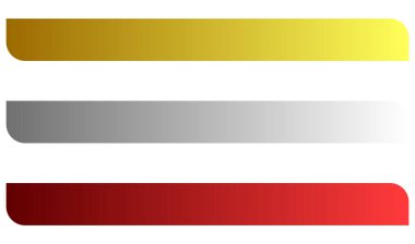 Düğme, pankart ve plak tasarım ögesi şekilleri