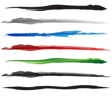 Grunge, pasaklı, desenli boya efektli fırça darbeleri. Boya fırçası, el yapımı çizgiler.