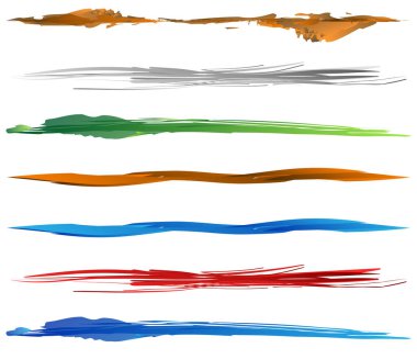 Grunge, pasaklı, desenli boya efektli fırça darbeleri. Boya fırçası, el yapımı çizgiler.