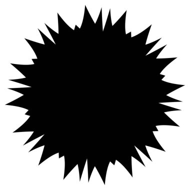 Dairesel ve dairesel sanat modeli. Siyah geometrik mandala, motif simgesi, siluet - stok vektör illüstrasyonu, klip- sanat grafikleri