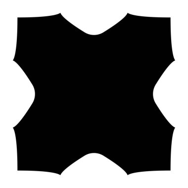 Soyut geometrik form, şekil. Bozulmuş, deforme olmuş yama ögesi - stok vektör illüstrasyonu, klip- sanat grafikleri