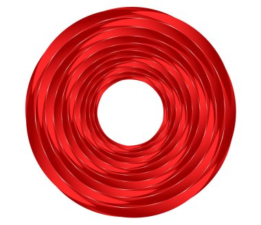 Soyut geometrik çember, halka tasarım elemanı. Dairesel, konsantre daire. Girdap, girdap, sarmal ve girdap şekli, simge, sembol - stok vektör illüstrasyonu, klip- sanat grafikleri