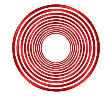 Soyut geometrik çember, halka tasarım elemanı. Dairesel, konsantre daire. Girdap, girdap, sarmal ve girdap şekli, simge, sembol - stok vektör illüstrasyonu, klip- sanat grafikleri