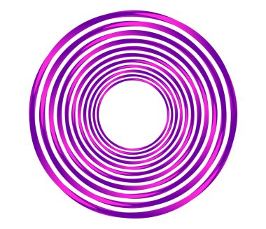 Soyut geometrik çember, halka tasarım elemanı. Dairesel, konsantre daire. Girdap, girdap, sarmal ve girdap şekli, simge, sembol - stok vektör illüstrasyonu, klip- sanat grafikleri