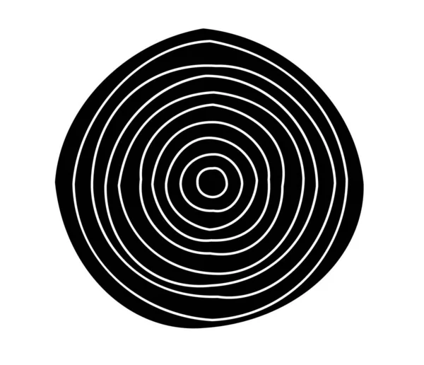 Απλό Αφηρημένο Ακτινικό Ομόκεντρο Μοτίβο Εικόνα Και Σύμβολο Μαντάλα — Διανυσματικό Αρχείο