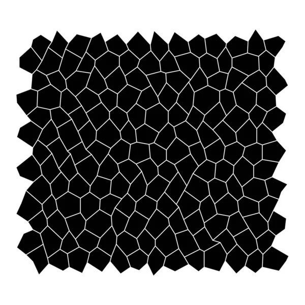 Willekeurige Tegels Patroon Textuur Revetment Steenwerk Stenen Muur Cellulaire Achtergrond — Stockvector