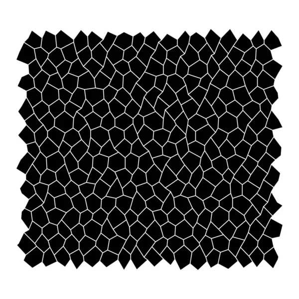 Willekeurige Tegels Patroon Textuur Revetment Steenwerk Stenen Muur Cellulaire Achtergrond — Stockvector