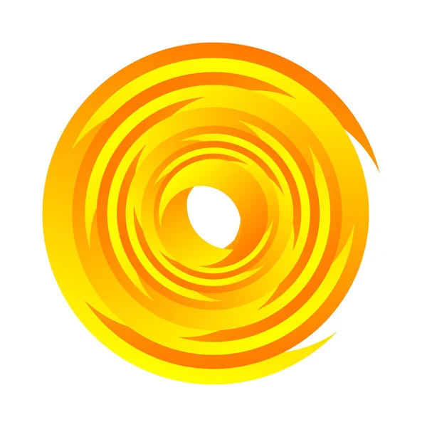 Спираль Вращение Вращение Вращающийся Сегментированный Круг Элемент Рисунка Круга Swoosh — стоковый вектор