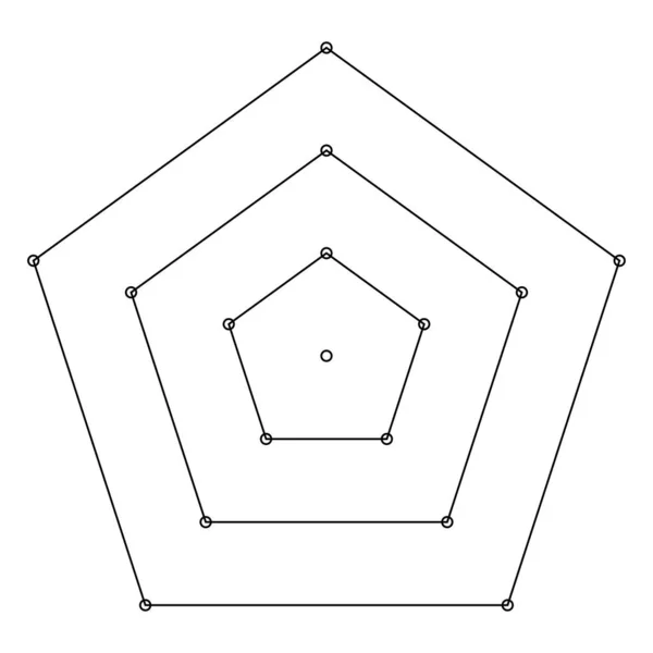 Formação Geométrica Ícone Símbolo Ilustração Vetorial Com Geometria Abstrata — Vetor de Stock