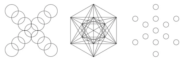 Γεωμετρικός Σχηματισμός Εικόνα Σύμβολο Εικονογράφηση Διάνυσμα Αφηρημένη Γεωμετρία Εικονογράφηση Διάνυσμα — Διανυσματικό Αρχείο