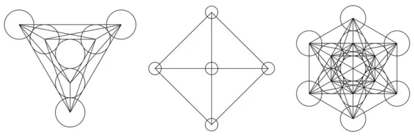 Геометричне Формування Значок Символ Векторна Ілюстрація Абстрактною Геометрією Стокова Векторна — стоковий вектор