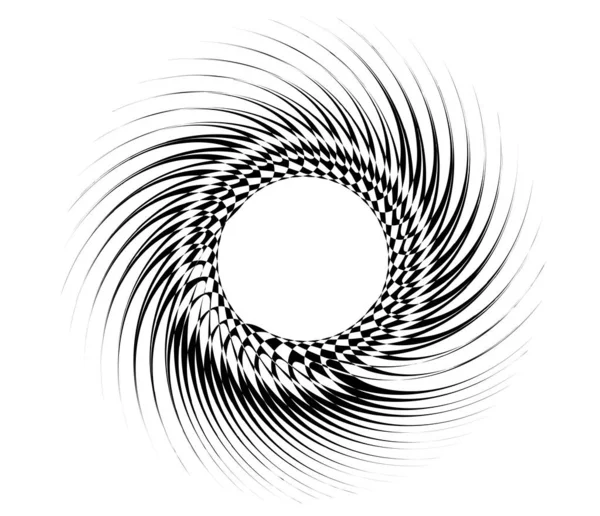 Abstract Circular Radial Geometric Motif Icon Symbol Shape — Stock Vector