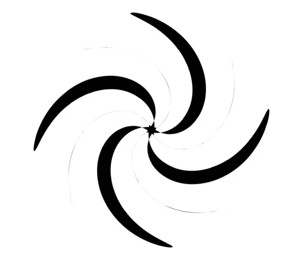 Motivo Geométrico Radial Circular Abstracto Icono Forma Símbolo — Vector de stock
