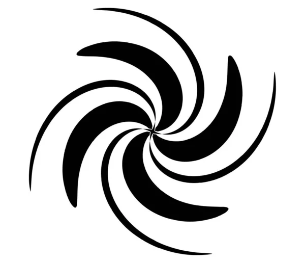 Motivo Geométrico Radial Circular Abstracto Icono Forma Símbolo — Vector de stock