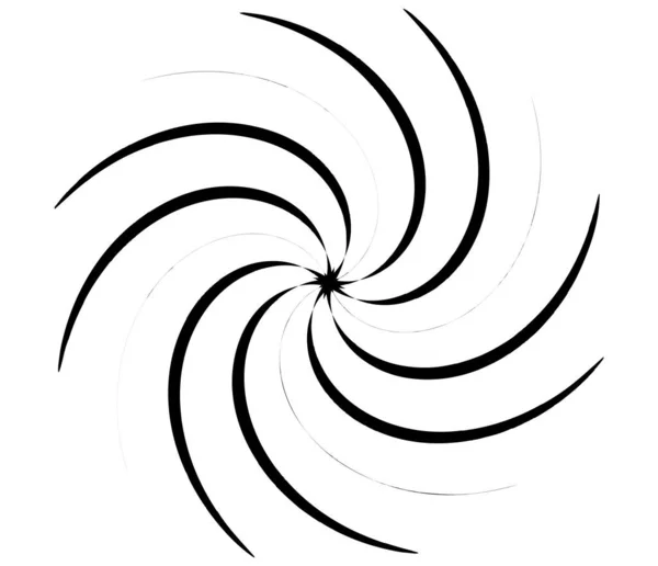 Motif Géométrique Radial Circulaire Abstrait Icône Forme Symbole — Image vectorielle