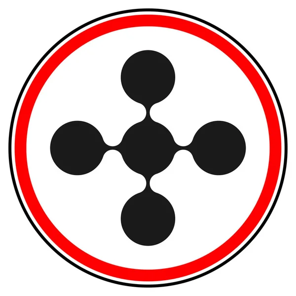 Círculos Conectados Nodos Como Tecnología Tecnología Electrónica Icono Conexión Símbolo — Archivo Imágenes Vectoriales