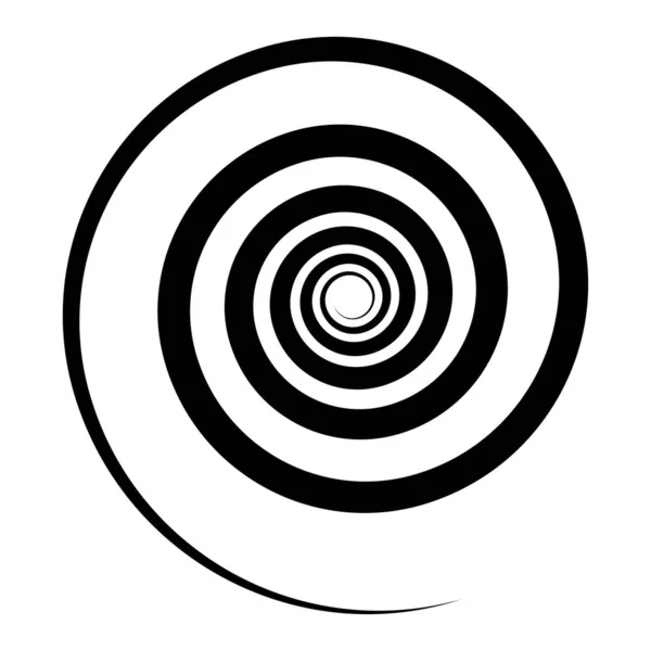 Spiraalvormig Draaibaar Draaibaar Vortex Helix Icoon Symbool — Stockvector