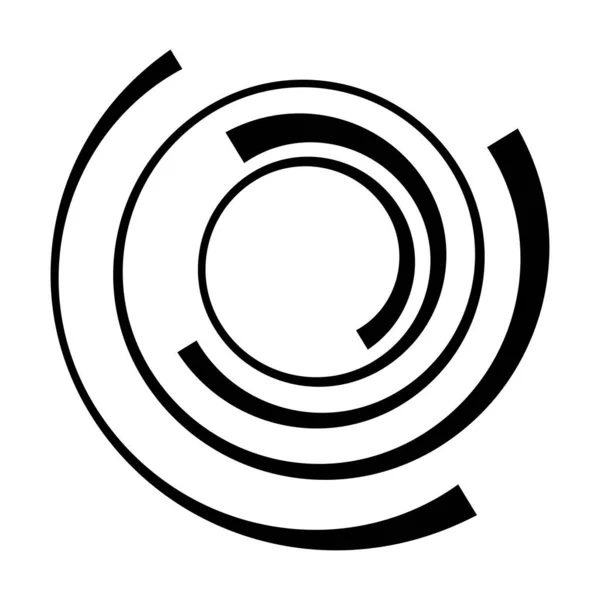 Spirale Wirbel Wirbelform Wirbel Helix Symbol Symbol — Stockvektor