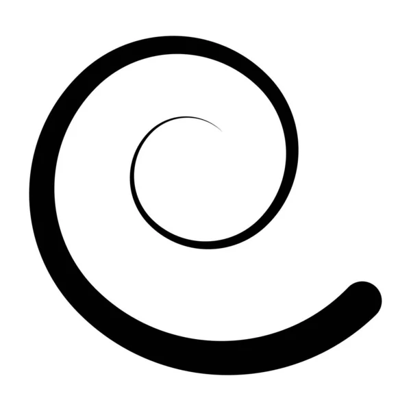 Espiral Remolino Forma Giro Vórtice Icono Hélice Símbolo — Vector de stock