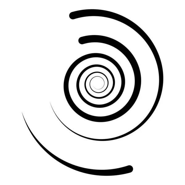 Спіраль Вихор Вихор Вихор Піктограма Спіралі Символ — стоковий вектор