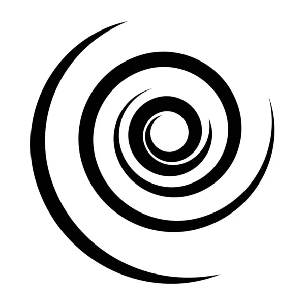 Espiral Remolino Forma Giro Vórtice Icono Hélice Símbolo — Vector de stock