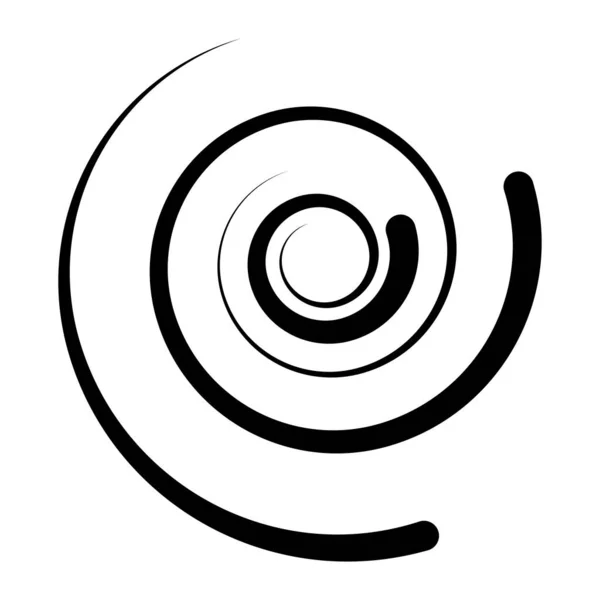 Espiral Remolino Forma Giro Vórtice Icono Hélice Símbolo — Archivo Imágenes Vectoriales