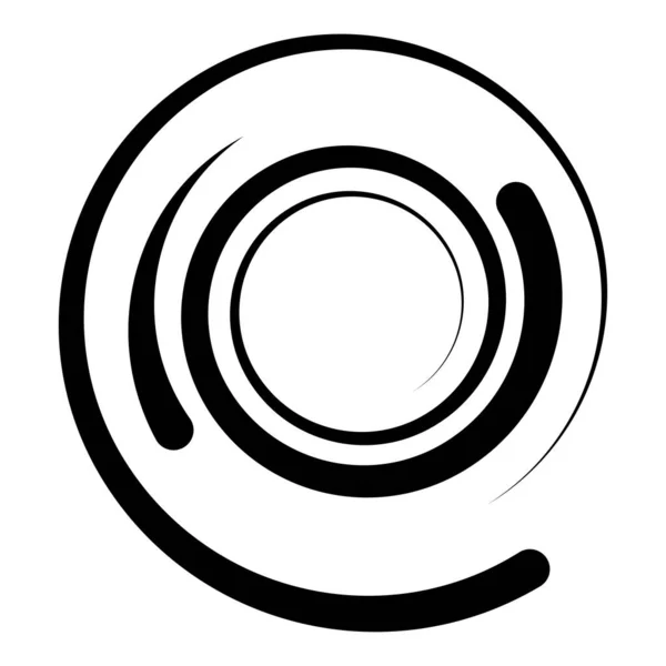 Спираль Завихрение Крутящаяся Форма Vortex Help Icon Symbol — стоковый вектор