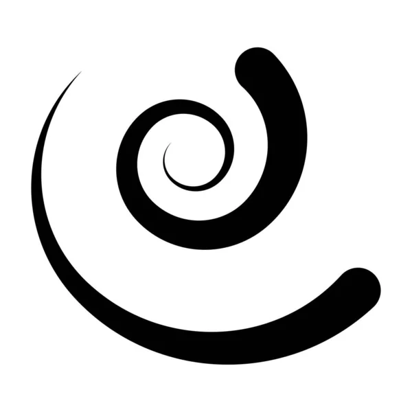 Spirale Vortice Forma Rotazione Vortice Icona Elica Simbolo — Vettoriale Stock