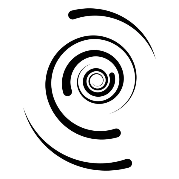 Spiral Swirl Twirl Shape Vortex Helix Icon Symbol — Stock Vector