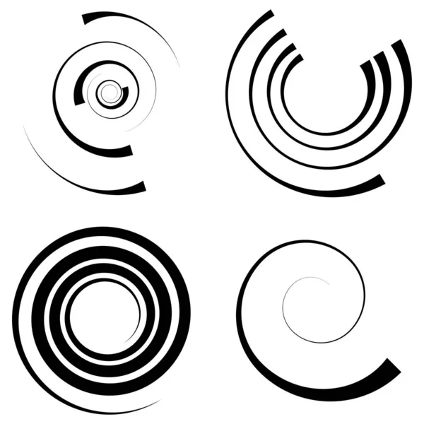 Spirale Wirbel Wirbelform Wirbel Helix Symbol Symbol — Stockvektor