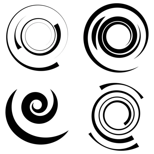 Spiral Swirl Twirl Shape Vortex Helix Icon Symbol — Stock Vector