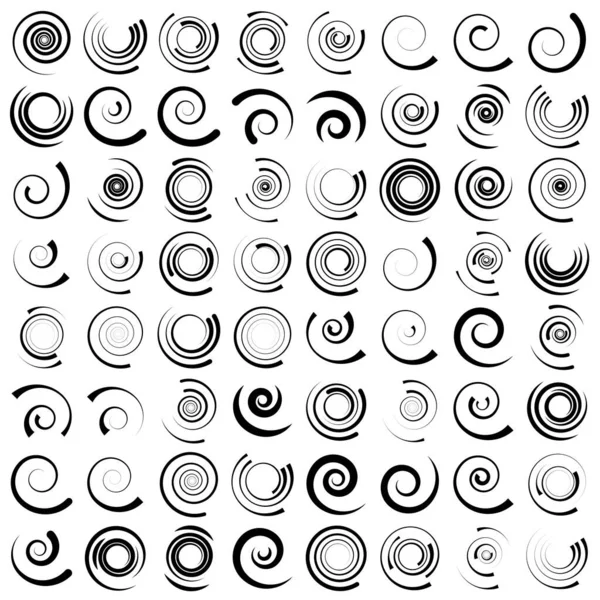Spiral Berputar Bentuk Berputar Vortex Helix Icon Simbol - Stok Vektor